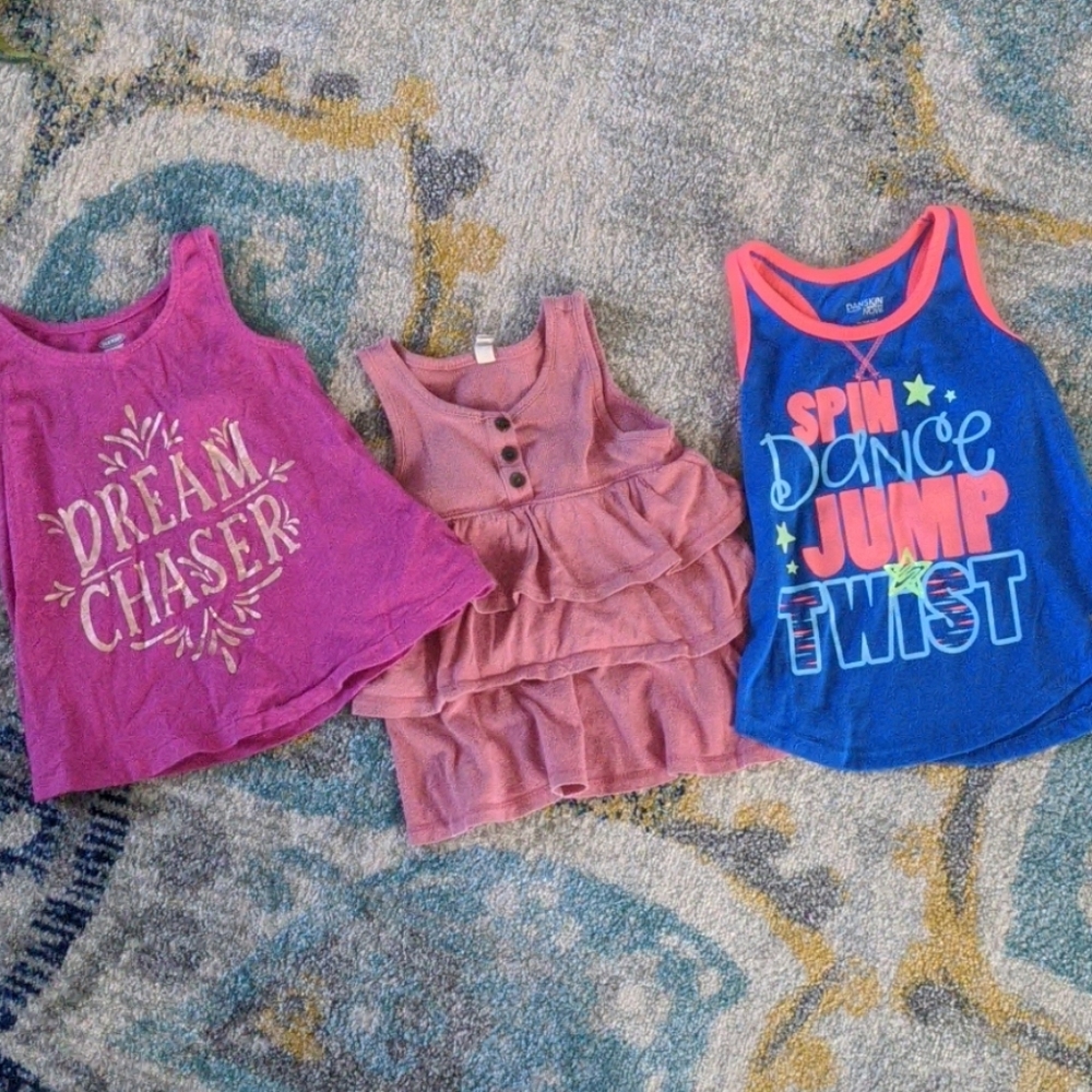 3 Size 4 Tank Tops